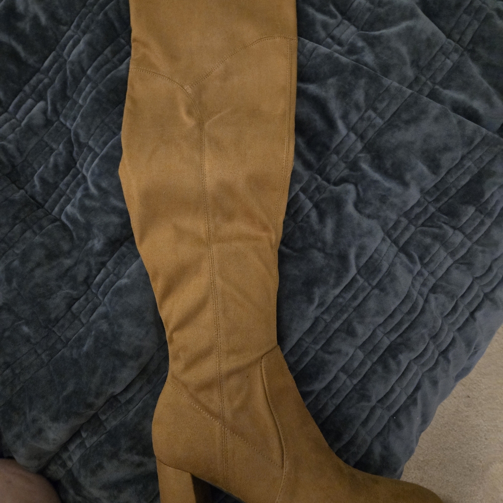 Marc Fisher Tan Over the Knee Boots